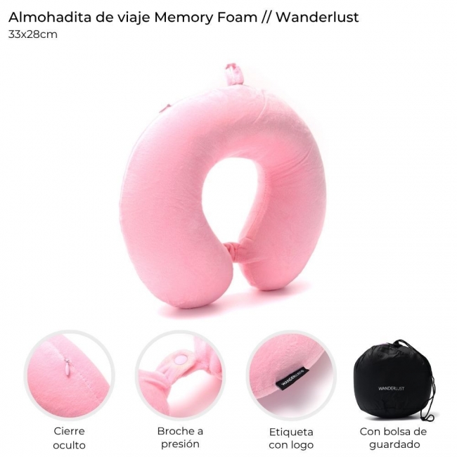 ALMOHADA DE VIAJE MEMORY WANDERLUST 