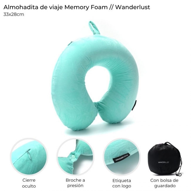 ALMOHADA DE VIAJE MEMORY WANDERLUST 