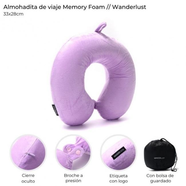 ALMOHADA DE VIAJE MEMORY WANDERLUST 