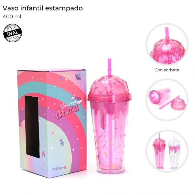 VASO INFANTIL ESTAMPADO SKORA 