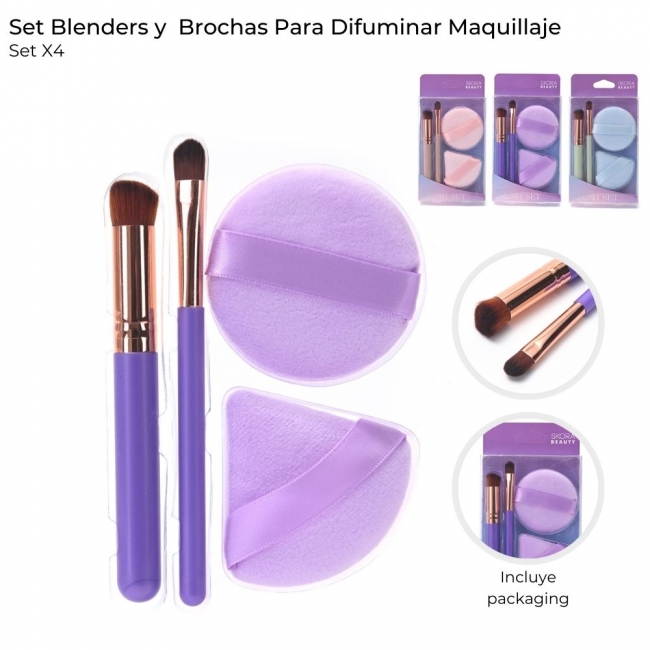 SET ESPONJAS Y BROCHA SKORA