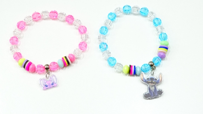 PULSERA INFANTIL ANGEL Y STITCH