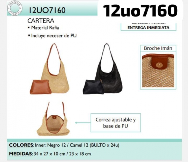 CARTERA RAFIA CHAPELLE 