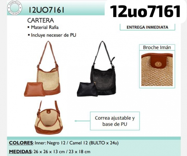 CARTERA RAFIA CHAPELLE 
