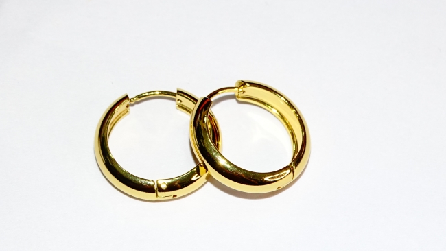 AROS ACERO DORADO 2,1CM 
