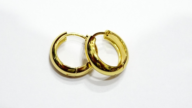 AROS ACERO DORADO 1,7 CM 