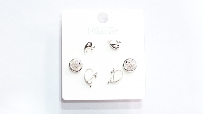 SET AROS ACERO BLANCO 