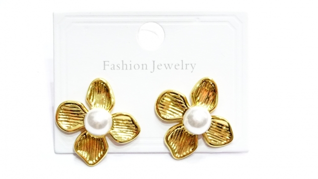 AROS ACERO DORADO PERLA