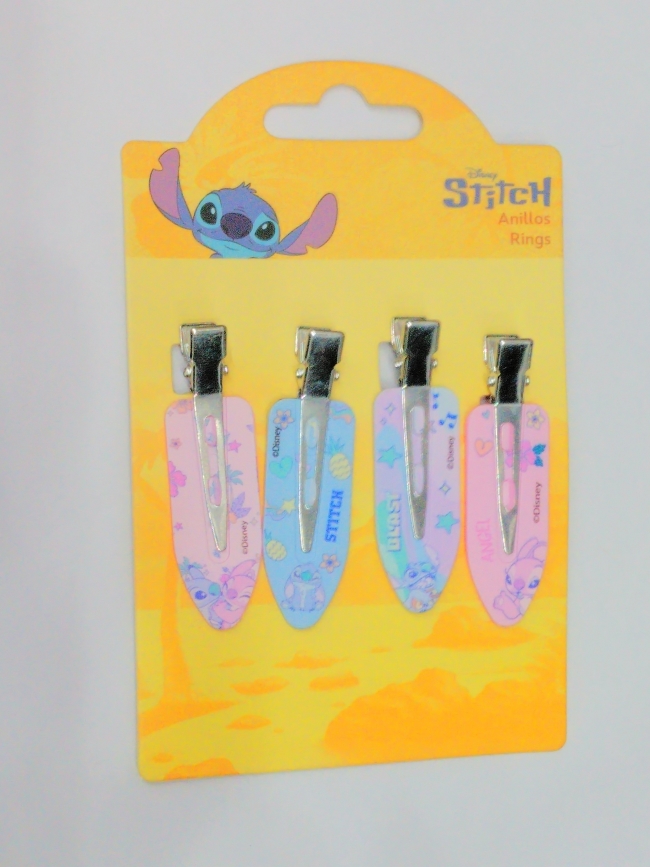 SET PINZAS PELO STITCH