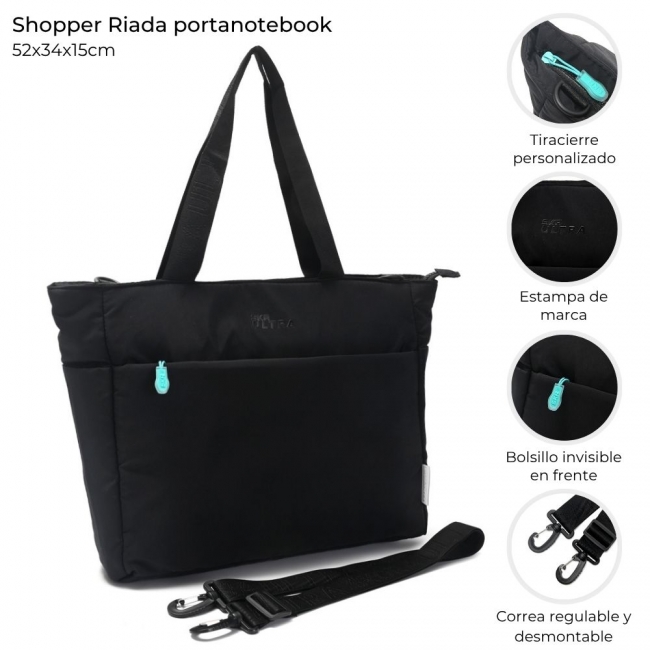 BOLSO SHOPPER RIADA PORTANOTEBOOK SKORA