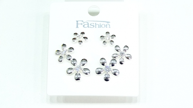 SET AROS ACERO BLANCO