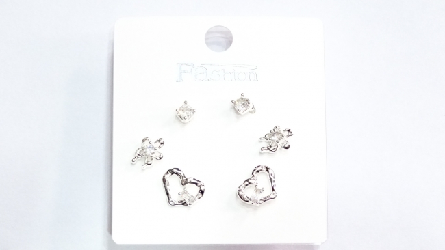 SET AROS ACERO BLANCO