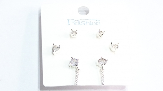 SET AROS ACERO BLANCO