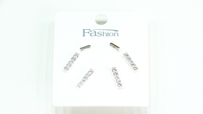 SET AROS ACERO BLANCO