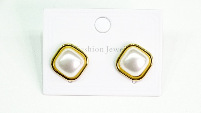 AROS ACERO DORADO PERLA 