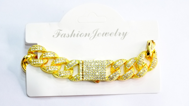 PULSERA ACERO DORADO