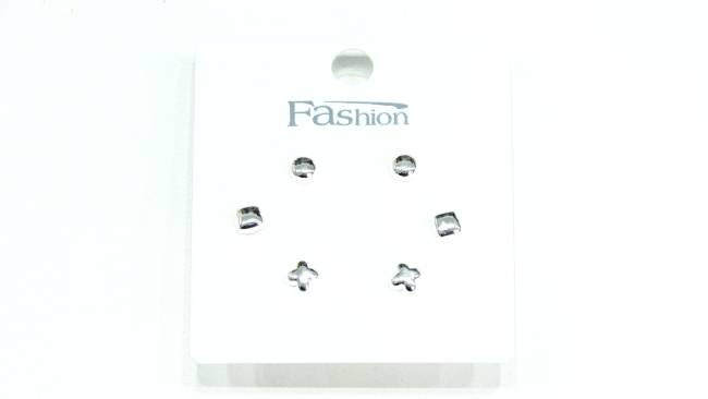 SET AROS ACERO BLANCO