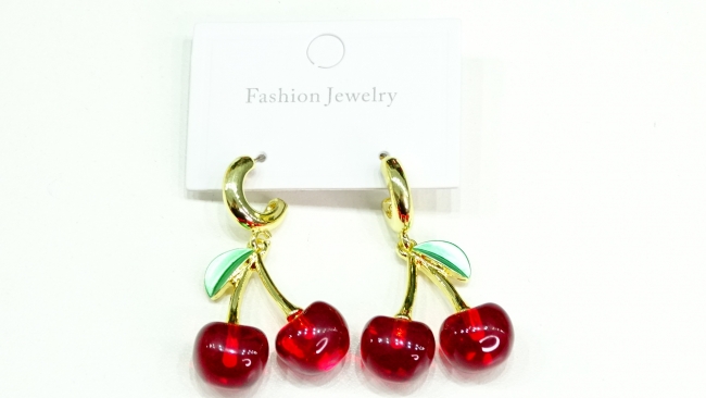 AROS ACERO DORADO CEREZAS