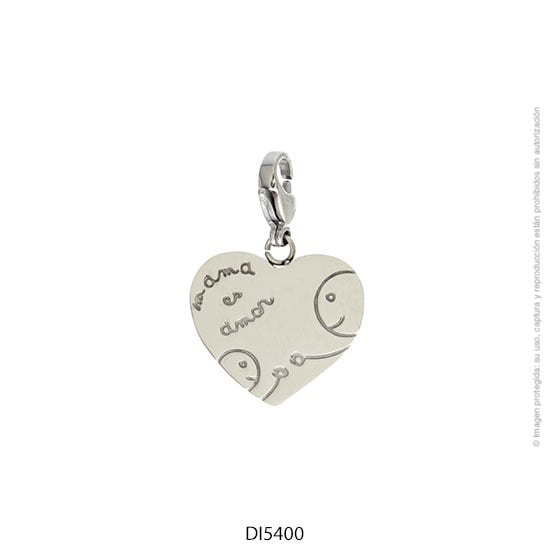 DIJE ACERO CORAZON