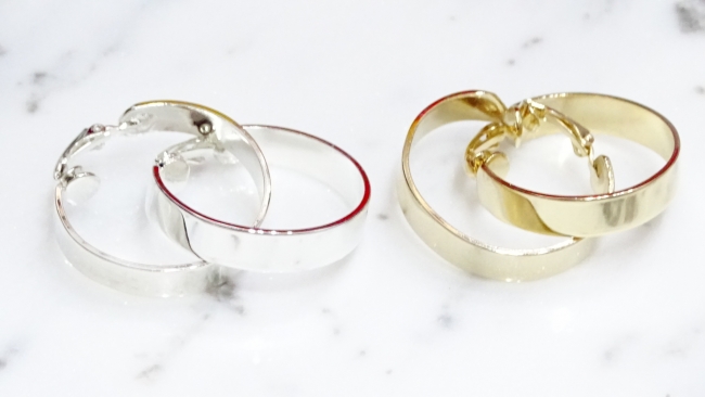 AROS BIJOU CLIP 3 CM CAÑA CUADRADA