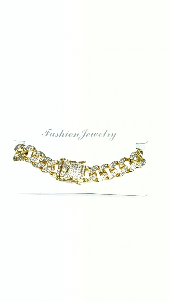 PULSERA ACERO DORADO