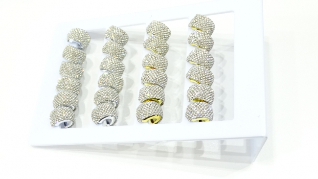 AROS ACERO STRASS X 12
