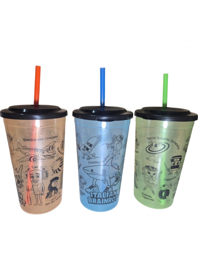 VASO BRAINROT VARIOS COLORES