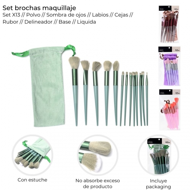 SET BROCHAS CON ESTUCHE SKORA