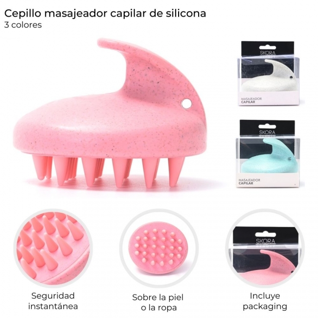 CEPILLO MASAJEADOR CAPILAR SKORA