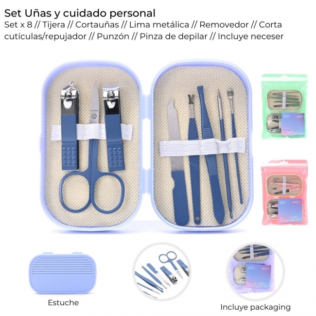 SET CUIDADO UÑAS CON NECESER SKORA 