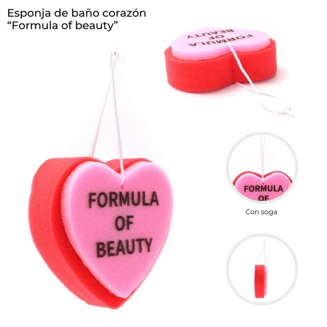 ESPONJA DE BAÑO CORAZON SKORA