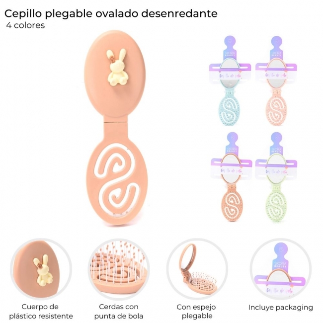 CEPILLO PLEGABLE DESENREDANTE SKORA