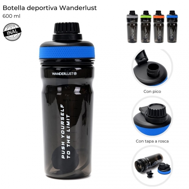 BOTELLA DEPORTIVA WANDERLUST 600 ML