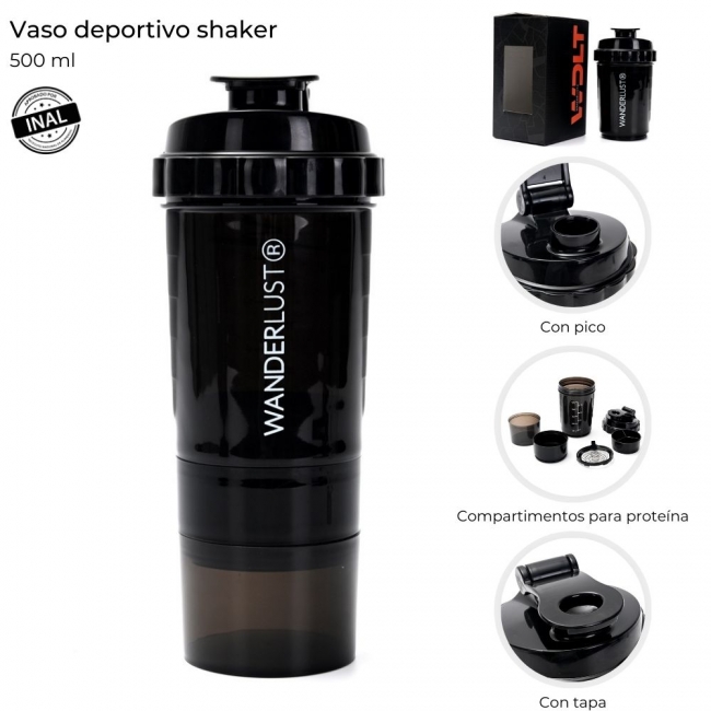VASO SHAKER 500 ML WANDERLUST