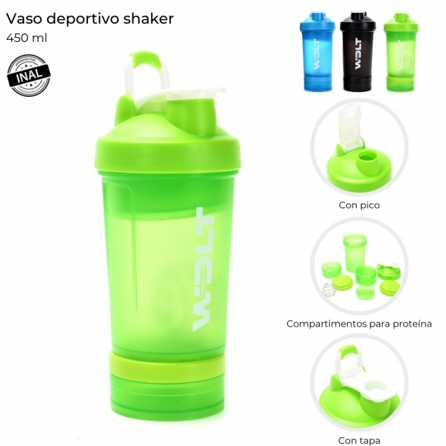 VASO DEPORTIVO SHAKER WANDERLUST 450 ML 