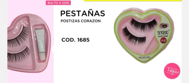 PESTAÑAS POSTIZAS CORAZON TEJAR 