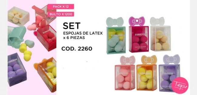 SET ESPONJAS LATEX TEJAR 