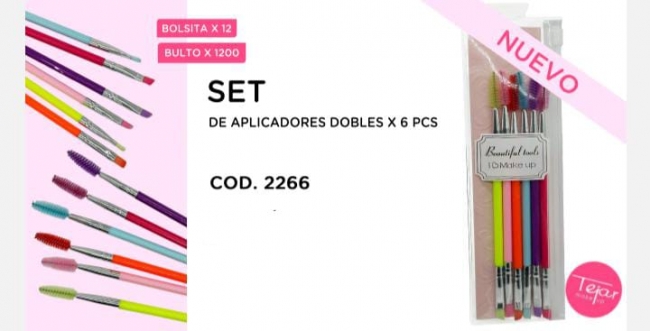 SET DE APLICADORES DOBLES TEJAR