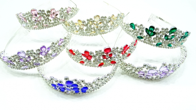 TIARA STRASS VARIOS COLORES