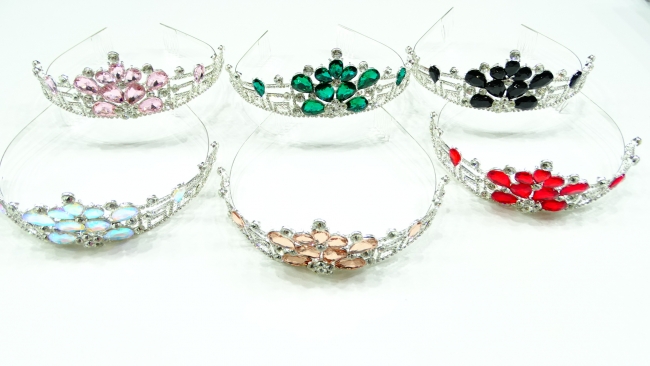 TIARA STRASS VARIOS COLORES