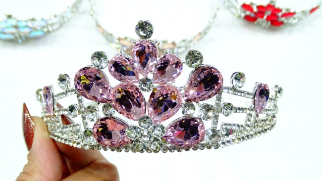 TIARA STRASS VARIOS COLORES