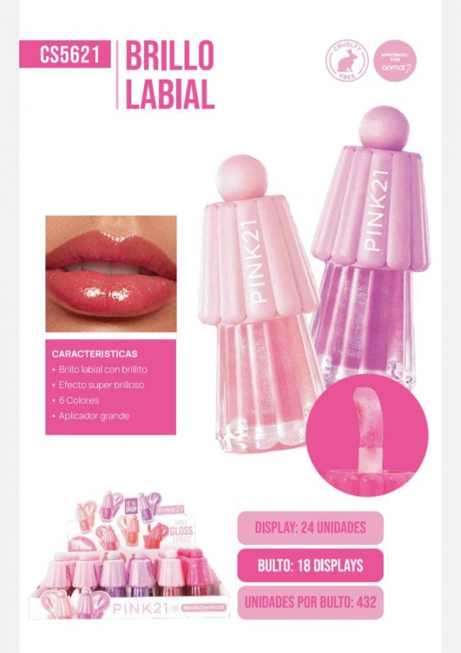 LIP GLOSS PINK 21