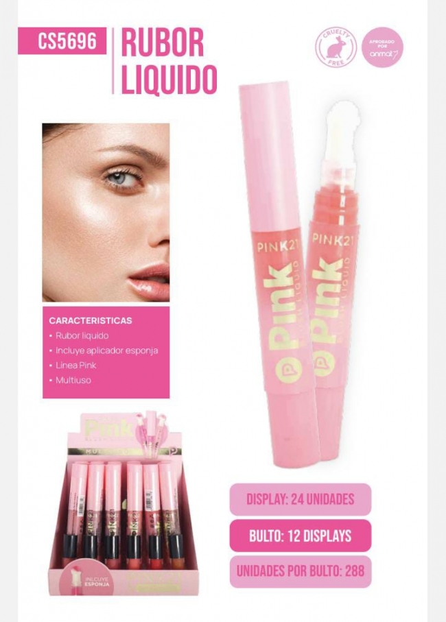 RUBOR LIQUIDO MULTIUSO PINK 21