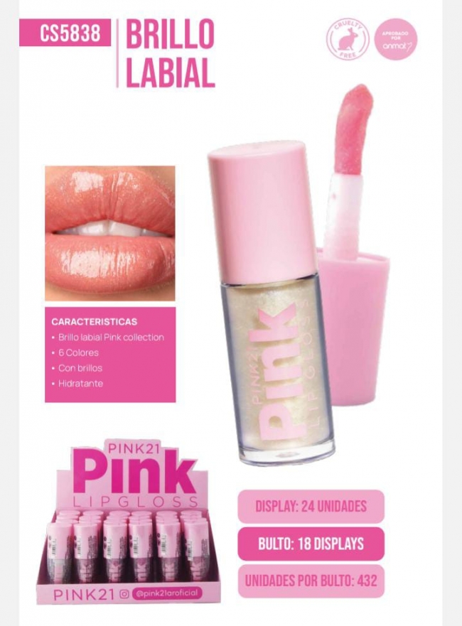 LIP GLOSS PINK 21