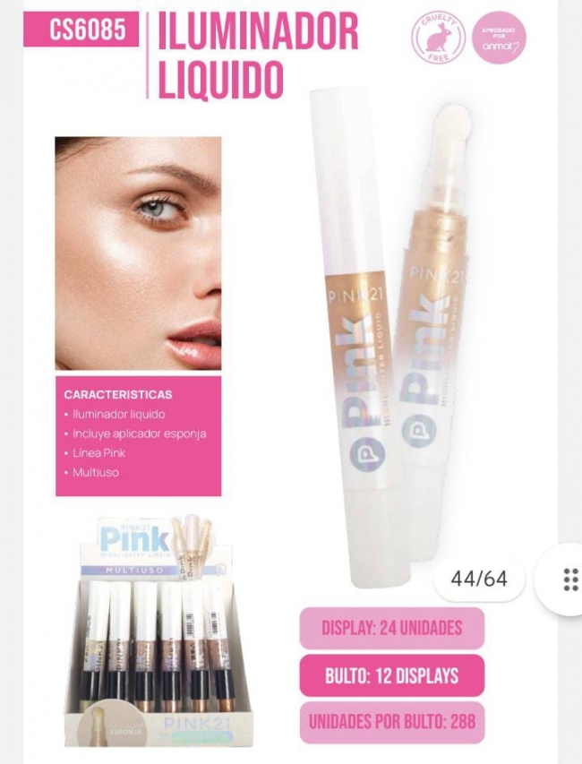 ILUMINADOR LIQUIDO MULTIUSO PINK 21