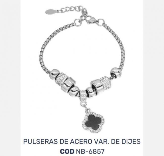 PULSERA ACERO TIPO PANDORA 