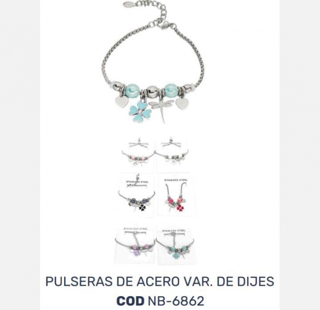 PULSERA ACERO TIPO PANDORA