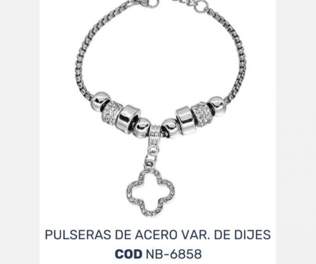PULSERA ACERO TIPO PANDORA