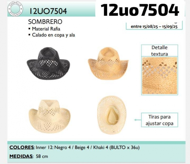 SOMBRERO CHAPELLE T8