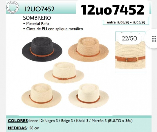 SOMBRERO CHAPELLE T8